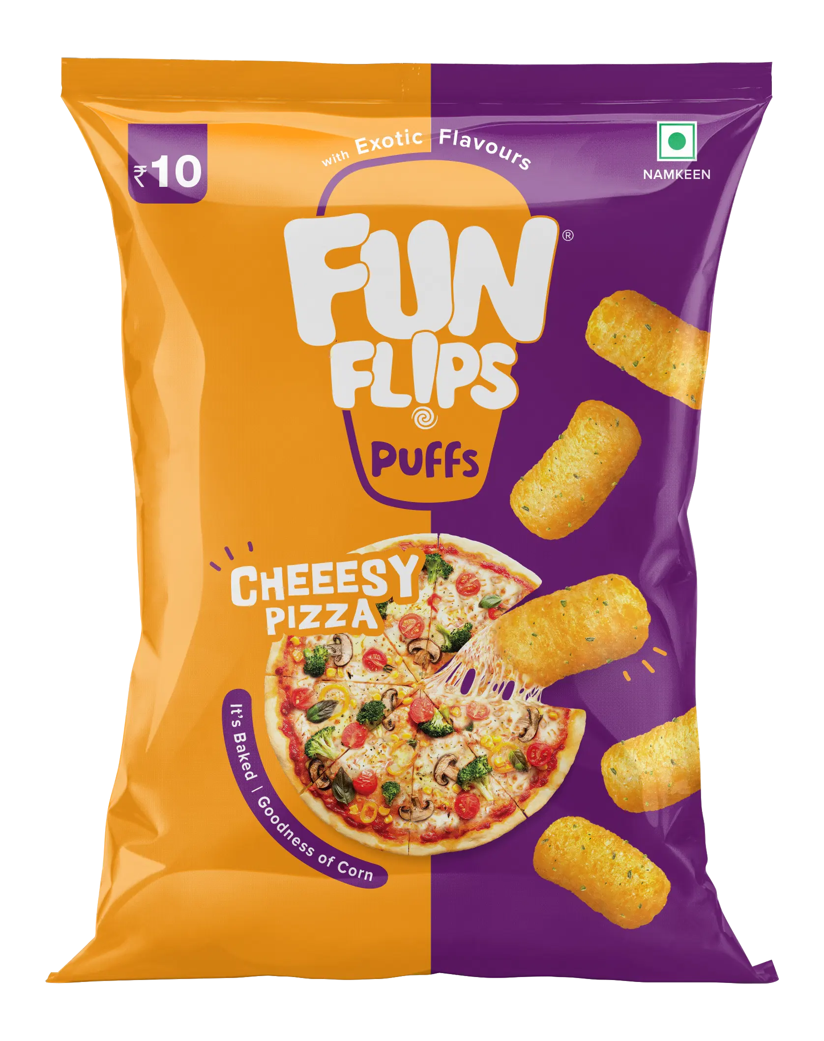 Exotics- Cheeesy Pizza (Rs 10) _Front